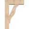 Ekena Millwork Funston Block Smooth Bracket w/ Offset Brace, Douglas Fir, 5 1/2"W x 16"D x 24"H BKT0604X16X24FST05SDF - alternate 2